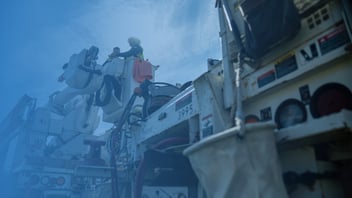 Workers in Truck